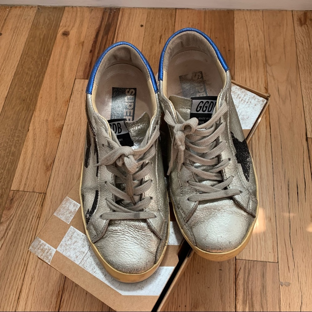 Golden Goose Silver Sneakers - Picture 3 of 11